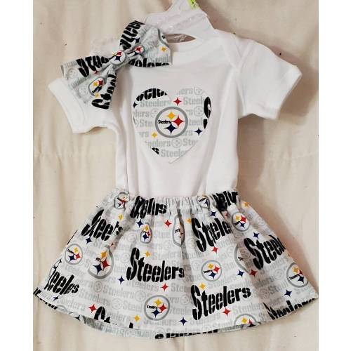 Steelers Baby Girl Clothing Set