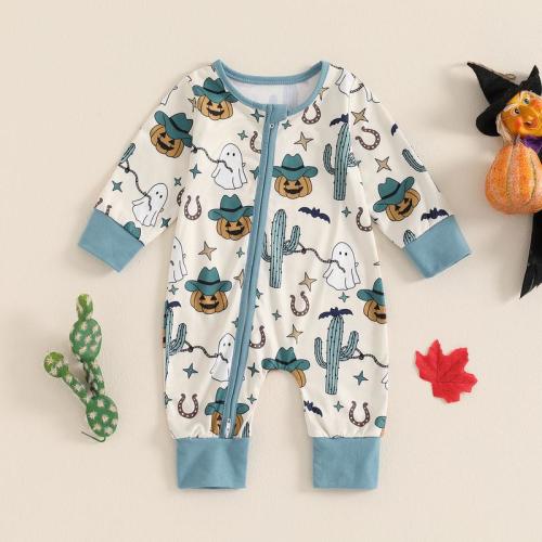 REDWOON Halloween Baby Boy Girl Clothes Pumpkin Ghost Long Sleeve - TikTok Shop