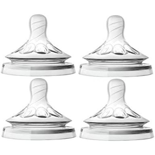 Philips Avent Natural Nipple Newborn Flow - 4 Count (Pack of 1 )