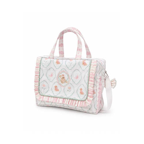 FLORAL TEDDY PICNIC BAG