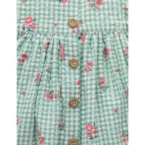 Gingham Pinafore Frida Print - Purebaby | Maisonette