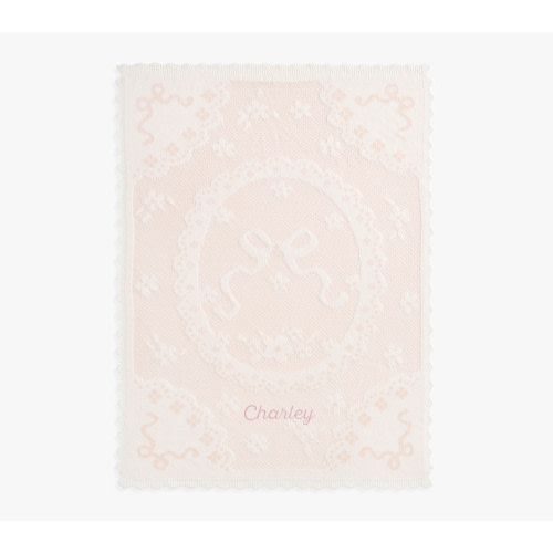 LoveShackFancy Garden Rose Pointelle Baby Blanket