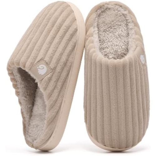 Fuzzy Slippers for Women Memory Foam Unisex House Shoes
