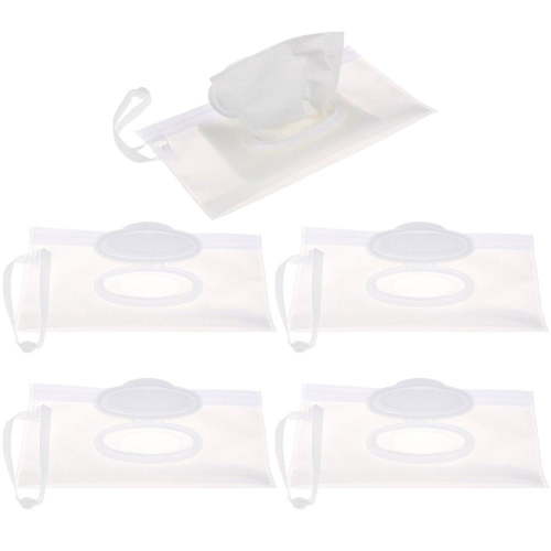 vlrwzc 5pcs Baby Wet Wipes Pouches Dispensers Wipes Container Refillable Wipe Holder Travel EVA Refill Wet Wipe Pouch for Baby Personal Wipes for Diaper Bag Travel Wipes Dispenser Cases