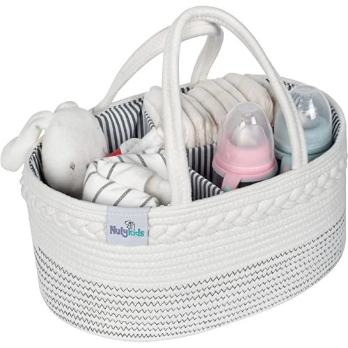 Baby Diaper Caddy Organizer - Nursery Storage Basket