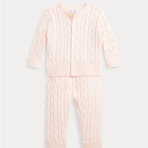 Cable-Knit Cotton Cardigan & Pant for Baby Boys | Ralph Lauren