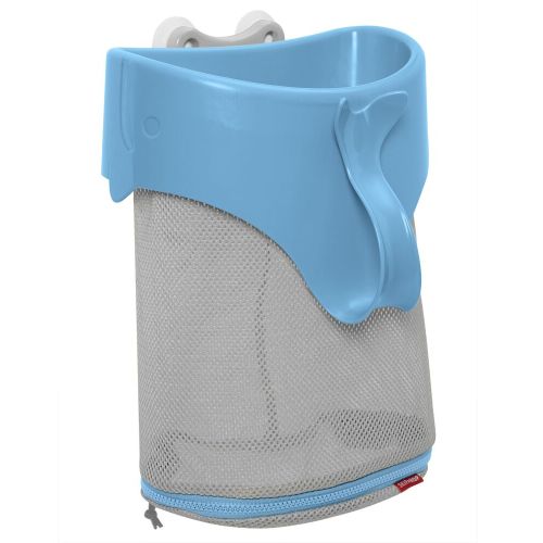 Moby Scoop & Splash Bath Toy Organizer - Blue/Gray