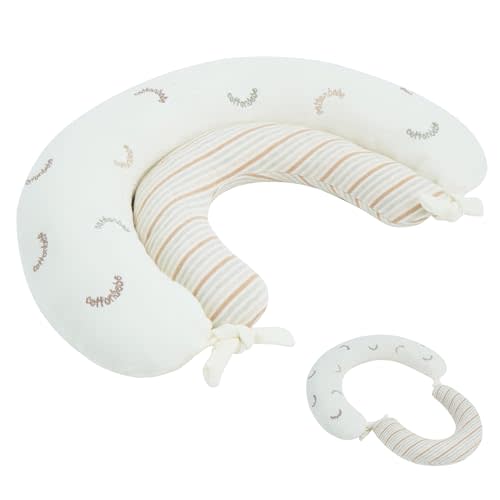 2-in-1 Tummy Time Cushion for Newborns,Soft Cotton Tummy Time Pillow Promotes Development, Ergonomic Design,Ideal Baby Gift