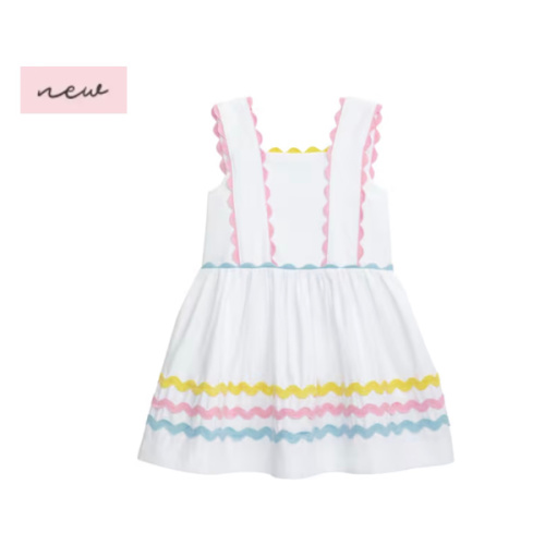 Ric Rac Poplin Dress for Infants 12–18M | Mud Pie