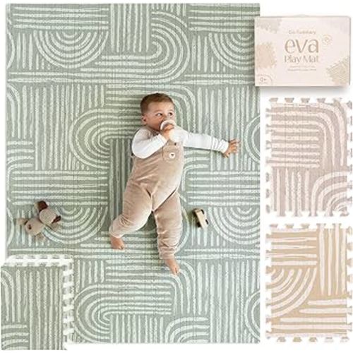 Baby Play Mat – Premium Foam Playmat for Babies & Toddlers, 67" x 48", Neutral Modern Look, Easy-Clean & Non-Toxic, Ideal for Tummy Time, Decor-Friendly Baby Floor Play Mat for Any Room – Co-Toddlery