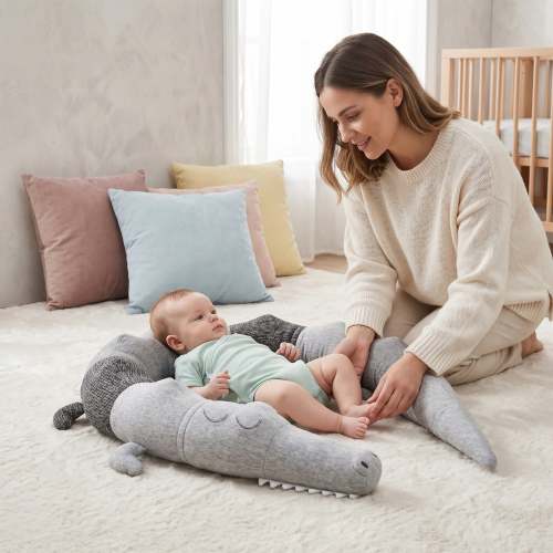 Animal Crib Bumper Liner Plush Toy