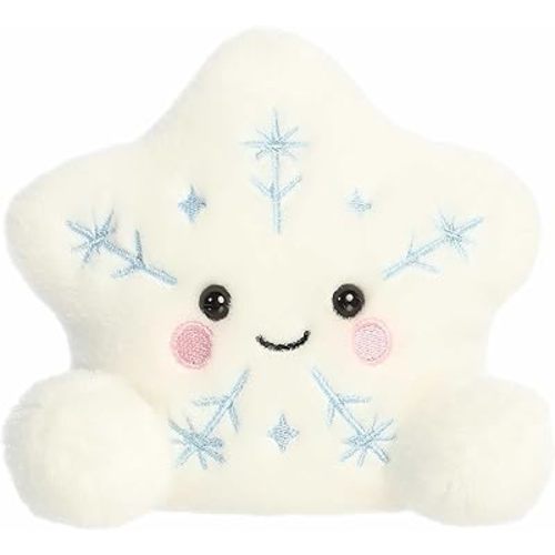 Aurora® Festive Palm Pals™ Glisten Snowflake™ Stuffed Animal - Fun Collectible Plush for Kids and Adult Collectors - Perfect for Holiday Decorations or Gifts - White 5 Inches