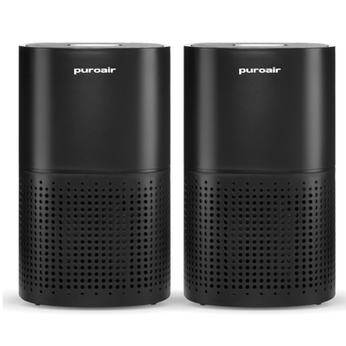 PuroAir 240 HEPA Air Purifiers for Home Large Rooms - Covers Up To 1,000 Sq Ft - Filters Up To 99.9% of Pollutants, Smoke, Pollen, Dust - Quiet HEPA Air Filter - Air Purifiers for Bedroom (2 Pack)