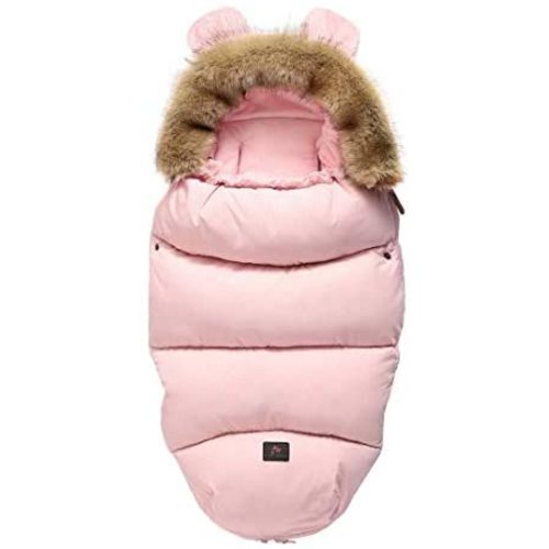 Large Bunting Bag for Baby Strollers | Baby Sleeping Bag for Stroller Car Seat | Adorable Warm Infant Bunting Bag for Swaddling (Pink)