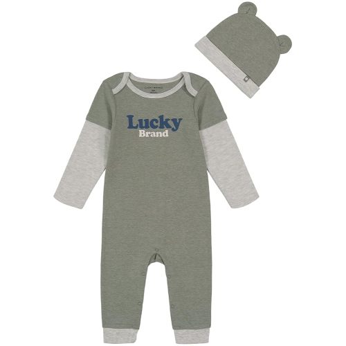 Lucky Brand baby-boys 2 Pieces Coverall Set