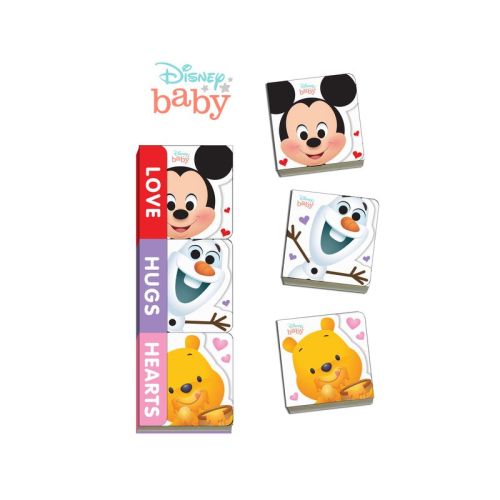 Disney Baby: Love, Hugs, Hearts - (Teeny Tiny Books) by Disney Books (Board Book)
