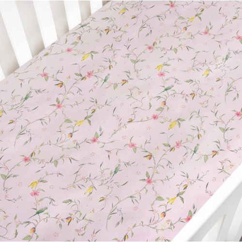Dreaming of Paradise Crib Sheet - Ivory