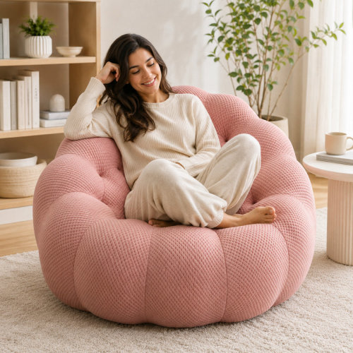 17 Stories Anwick Bean Bags, 36.6-inch Modern Bean Bags, Lazy Floor Bean Bags, Mesh Upholstered Bean Bags, 3d Honeycomb Curved Bean Bags, Suitable For Living Rooms And Offices & Reviews | Wayfair