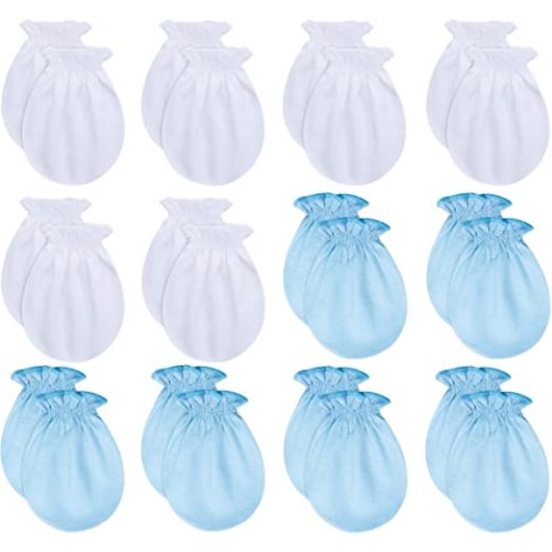 RATIVE Baby Mittens No Scratch Organic Cotton for Newborn 0-6 Months | Baby Essentials Must-Haves for Boys & Girls