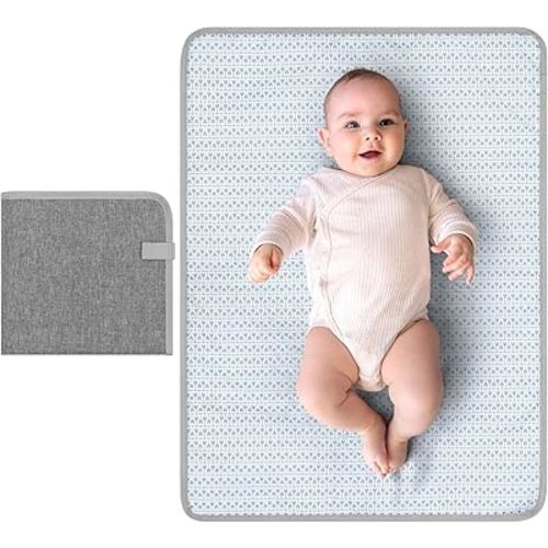 Accmor Portable Diaper Changing Pad, Waterproof Baby Changing Mat, Foldable Portable Travel Changing Pads for Baby, Grey