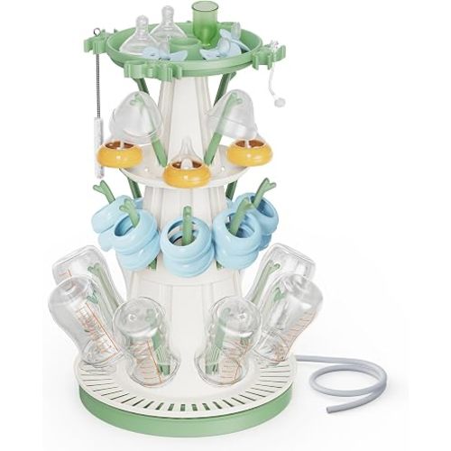 Baby Bottle Drying Rack with 20 Racks, Large Capacity, Fast Drying