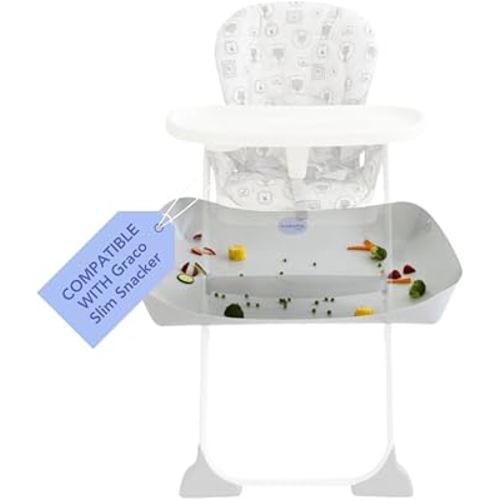 CATCHY - Food Catcher - Compatible with Graco Slim Snacker High Chair + 11 Other High Chairs - Highchair Sold Separately - Baby & Toddler Food & Mess Catcher - Under High Chair Accessory