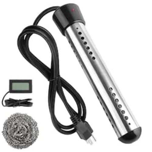 2000W Immersion Water Heater Portable 304 Stainless Steel Anti-scalding Heats 5 Gal. Fast