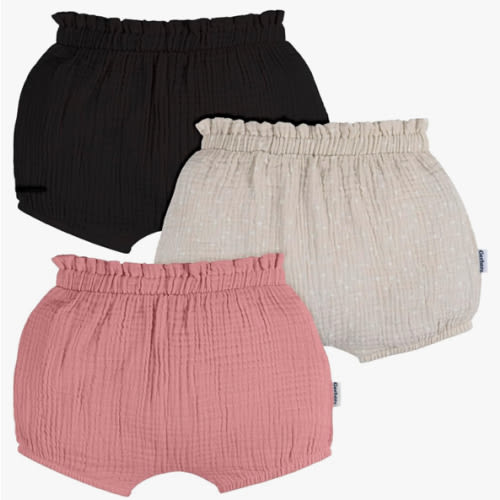 Gerber Baby Girls' 3-Pack Bubble Shorts