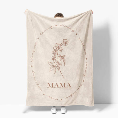 Personalized Blanket | Loving Flower