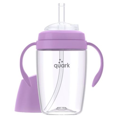 Quark BuubiBottle Silicone Sip - Purple - 8 fl oz: Baby Bottles, Level 5 Extra Fast Flow, BPA-Free, 0.38 lb