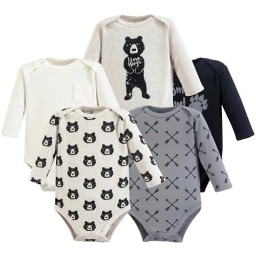 Luvable Friends Hudson Baby Bodysuits 5pk