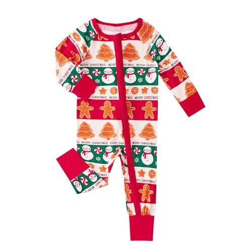 MOSSRIVER Bamboo Viscose Baby Long Sleeve Romper, Cute Pumpkin Prints Zipper Footless Jumpsuit, Toddler One-Piece Outfits