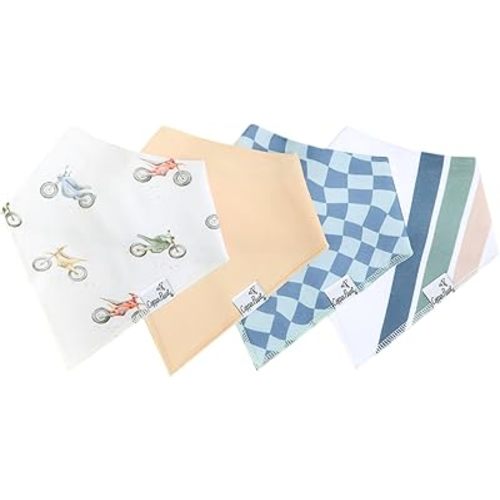 Copper Pearl Baby Bandana Drool Bibs for Drooling and Teething 4 Pack Gift Set Ryder