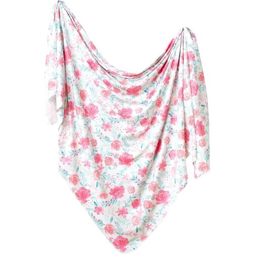 Copper Pearl Large Premium Knit Baby Swaddle Receiving Blanket June