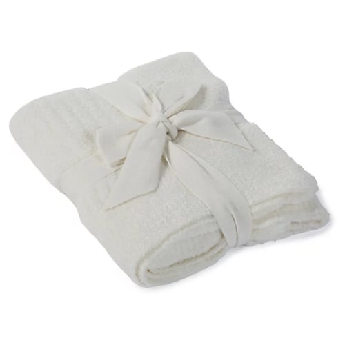 Barefoot Dreams CozyChic Lite Ribbed Baby Blanket.