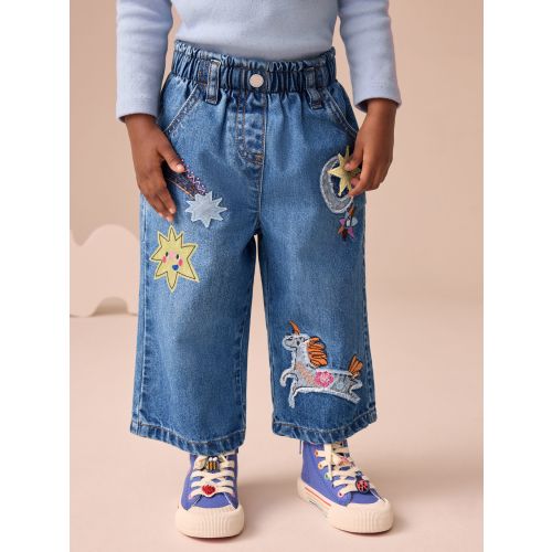 Denim Unicorn Embellished Jeans (3mths-7yrs)