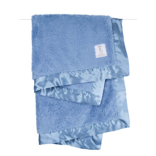 Chenille Baby & Toddler Blanket (29" x 35") - Lavender, White & Cornflower