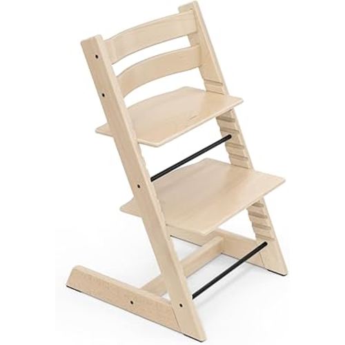 Tripp Trapp Chair from Stokke, Natural - Adjustable, Convertible Chair for Toddlers, Children & Adults - Convenient, Comfortable & Ergonomic - Classic Design