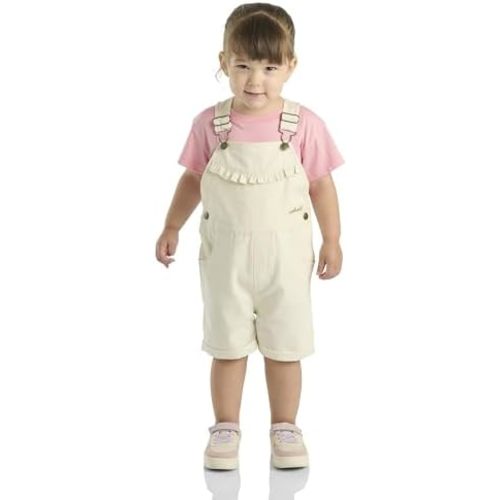 Carhartt Baby Girls' Canvas Ruffle Front Shortall
