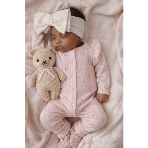 LONG POINTELLE FLUTTER ROMPER | BABY PINK – Petite + Co