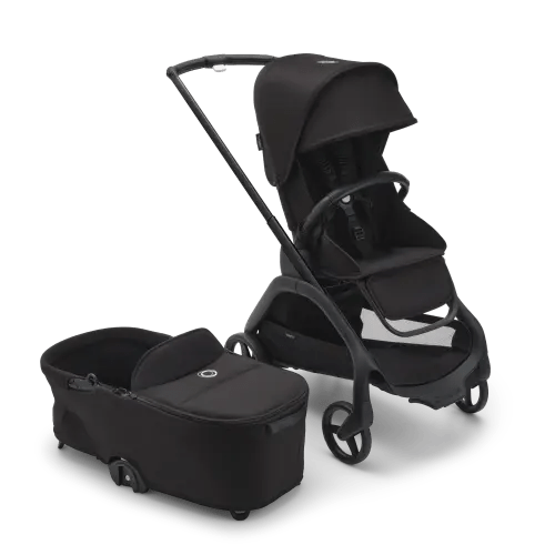 Bugaboo Dragonfly Seat and Bassinet Complete - Black / Midnight Black