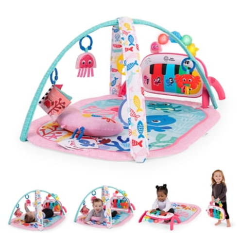 Baby Einstein 4-in-1 Kickin’ Tunes Jellyfish Jamboree Music & Language Discovery Gym, Pink, 0+ Months - Walmart.com
