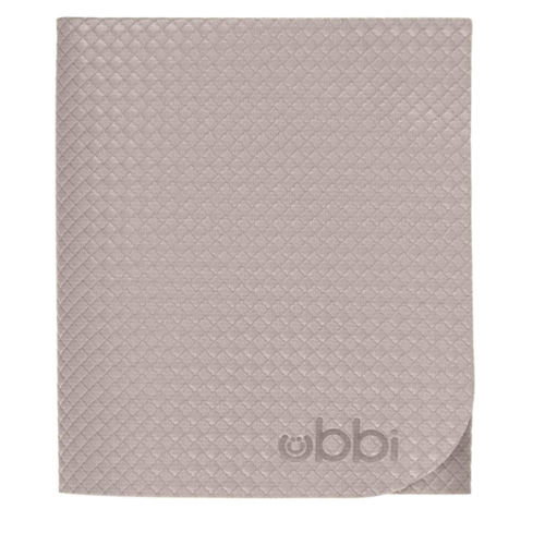 Ubbi On-The-Go Diaper Changing Baby Mat, Soft and Comfortable Diaper Bag Accessory Must Have for Newborns, Easy to Clean, Portable Folding Pad, Baby Traveling Accessories, Taupe