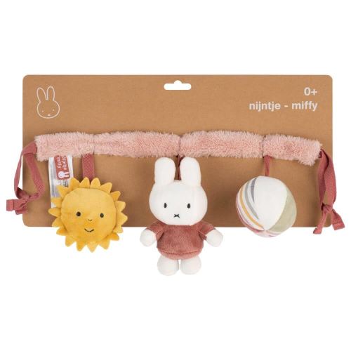 Tiamo NIJN933 Fabric Necklace for Miffy Bunny Baby Car Seat Toy Pink