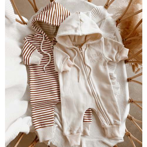 'Little Love' Hoodie Zip Romper (2 Colours)
