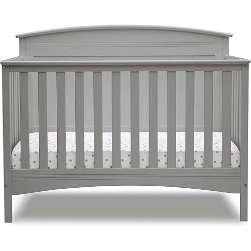 Delta Children Archer 4-in-1 Crib, Grey