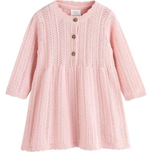 Pointelle Sweater Dress, 3-6M
