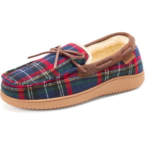 Dearfoams Men's Indoor Outdoor Breathable Pierce Moccasin
