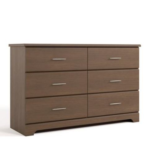 Storkcraft Brookside 6-Drawer Double Dresser Hazelnut