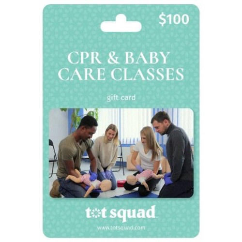 Tot Squad $100 CPR & Baby Care Classes Baby Registry Essentials Gift Card